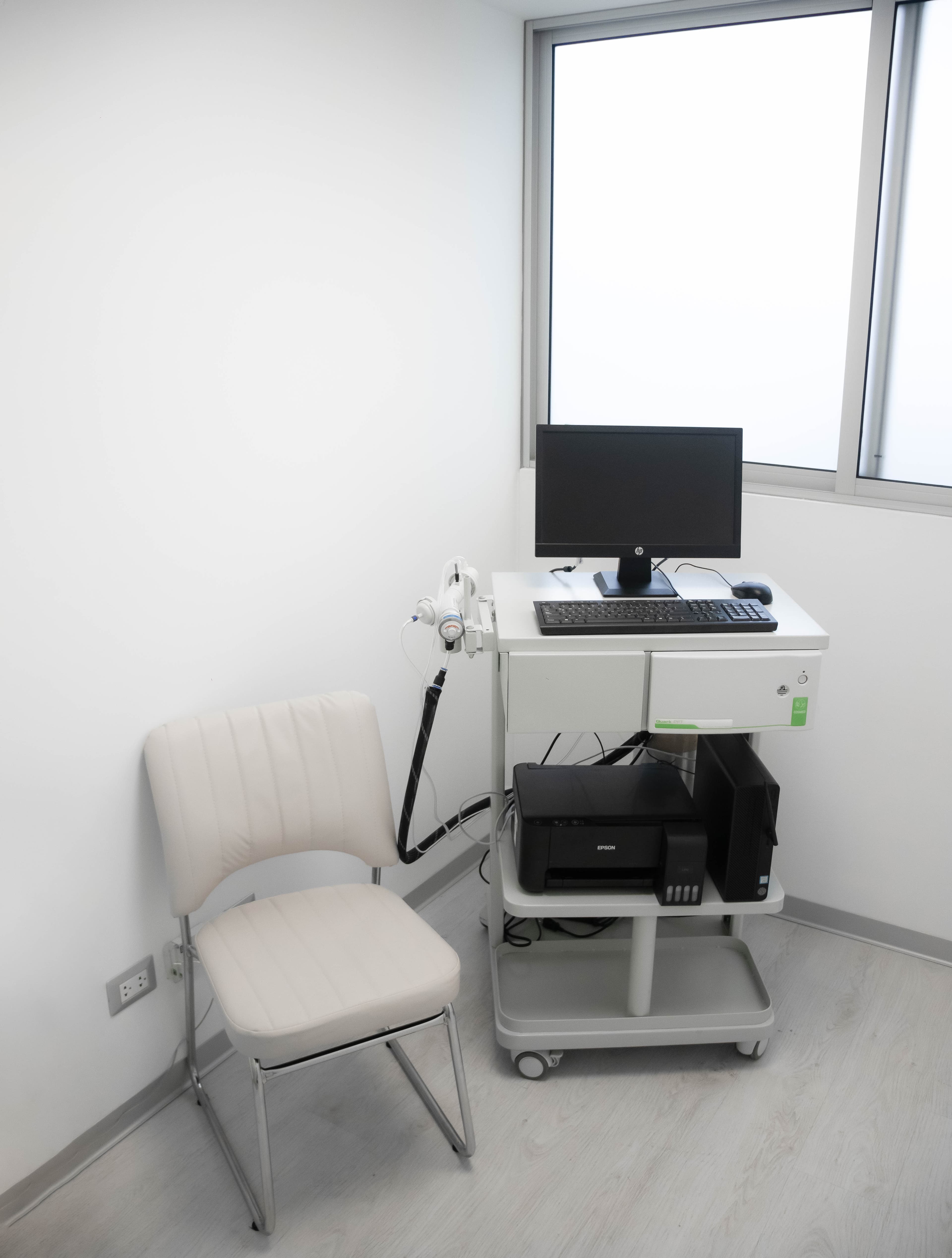Consultorio para pruebas respiratorias en la sede de Magdalena